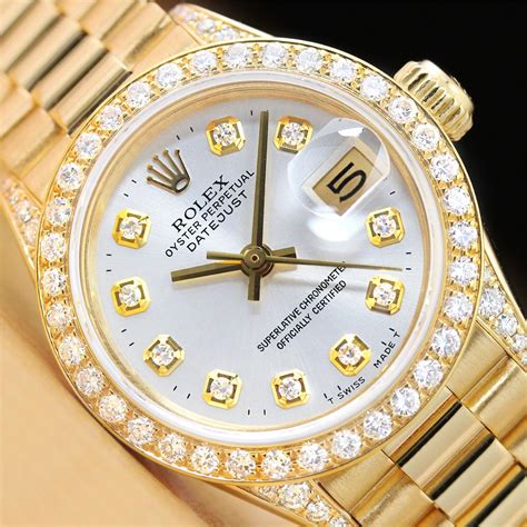 ladies rolex presidential|rolex ladies diamond bezel watch.